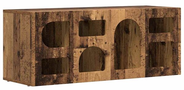 TV szekrény ELST 100 x 35 x 40 cm Öreg fa Faanyag