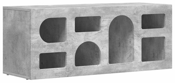 TV szekrény ELST 100 x 35 x 40 cm Beton Szürke Faanyag