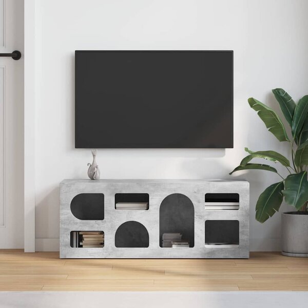 TV szekrény ELST 100 x 35 x 40 cm Beton Szürke Faanyag