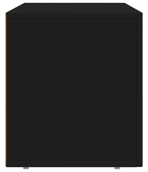 TV szekrény Fekete 80 x 35 x 40 cm Faanyag
