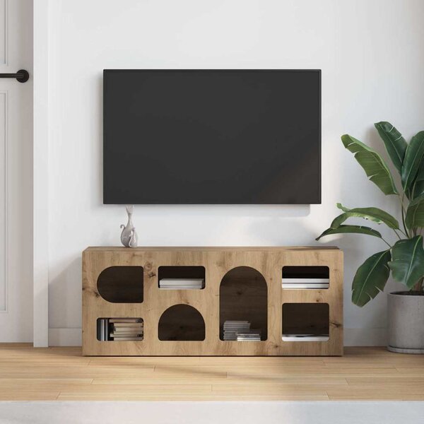 TV szekrény ELST 100 x 35 x 40 cm Artisan tölgy Faanyag