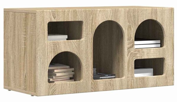 TV szekrény ELST 80 x 35 x 40 cm Sonoma tölgy Faanyag