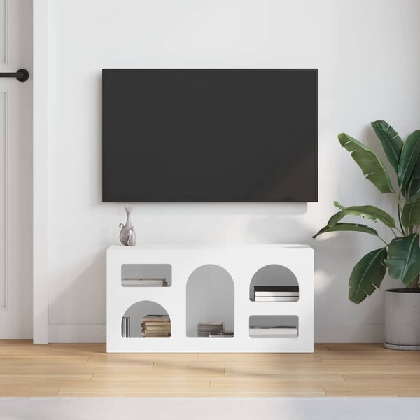 TV szekrény Fehér 80 x 35 x 40 cm Faanyag