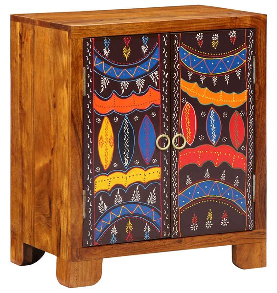 Tömörfa akácfa többszínű komód 50x35x60