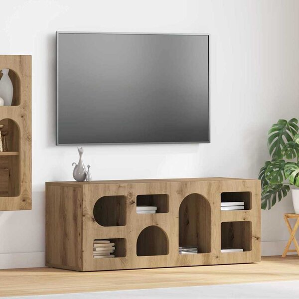 TV szekrény ELST 100 x 35 x 40 cm Artisan tölgy Faanyag