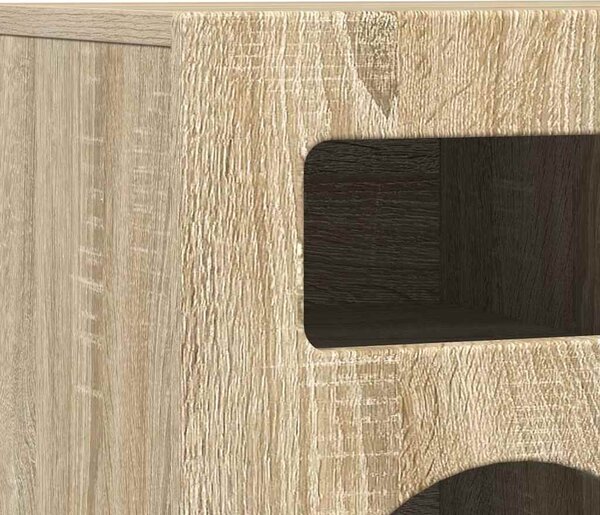 TV szekrény ELST 80 x 35 x 40 cm Sonoma tölgy Faanyag