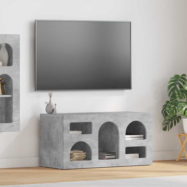 TV szekrény ELST 80 x 35 x 40 cm Beton Szürke Faanyag
