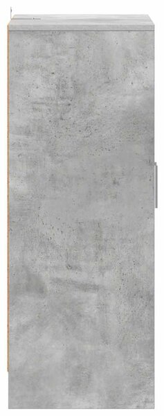 Betonszürke szerelt fa cipősszekrény 60 x 35 x 92 cm