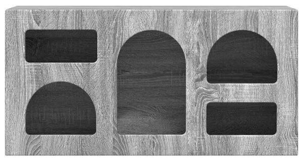TV szekrény ELST 80 x 35 x 40 cm Szürke Sonoma Faanyag