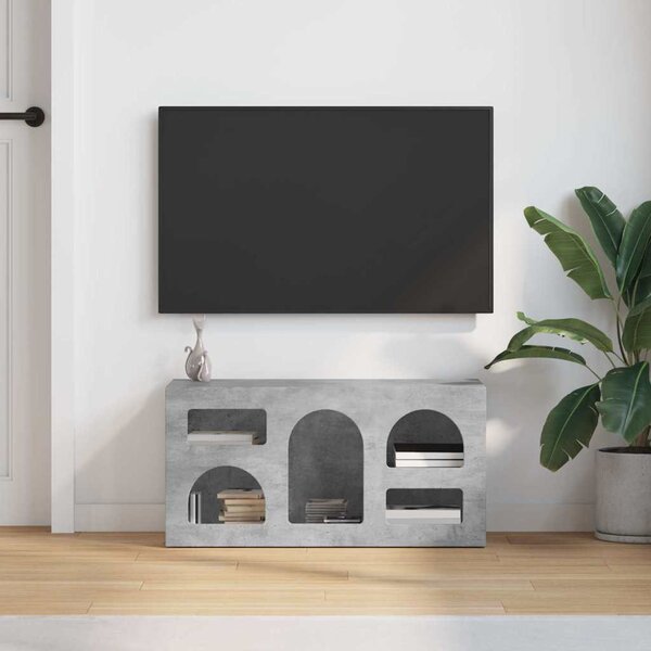 TV szekrény ELST 80 x 35 x 40 cm Beton Szürke Faanyag