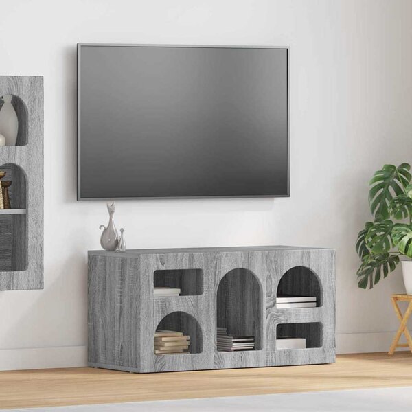 TV szekrény ELST 80 x 35 x 40 cm Szürke Sonoma Faanyag