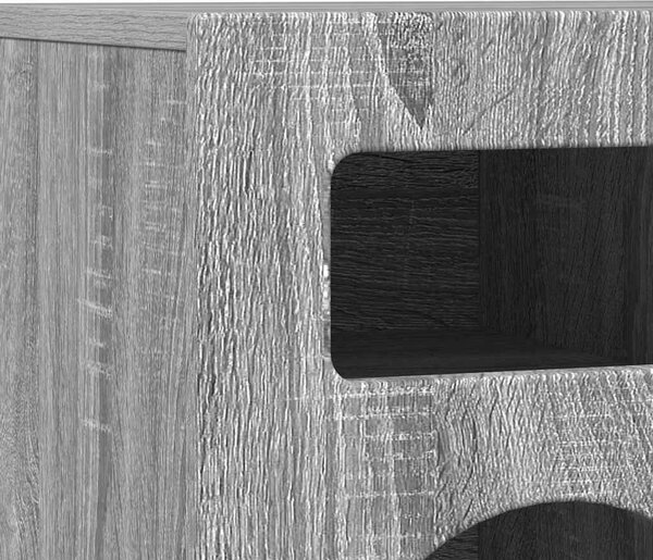 TV szekrény ELST 80 x 35 x 40 cm Szürke Sonoma Faanyag