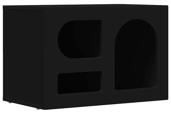TV szekrény Fekete 60 x 35 x 40 cm Faanyag