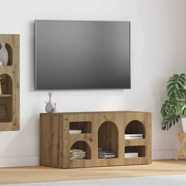 TV szekrény ELST 80 x 35 x 40 cm Artisan tölgy Faanyag