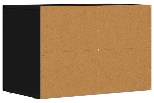 TV szekrény Fekete 60 x 35 x 40 cm Faanyag