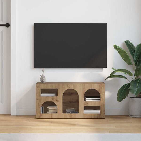 TV szekrény ELST 80 x 35 x 40 cm Artisan tölgy Faanyag