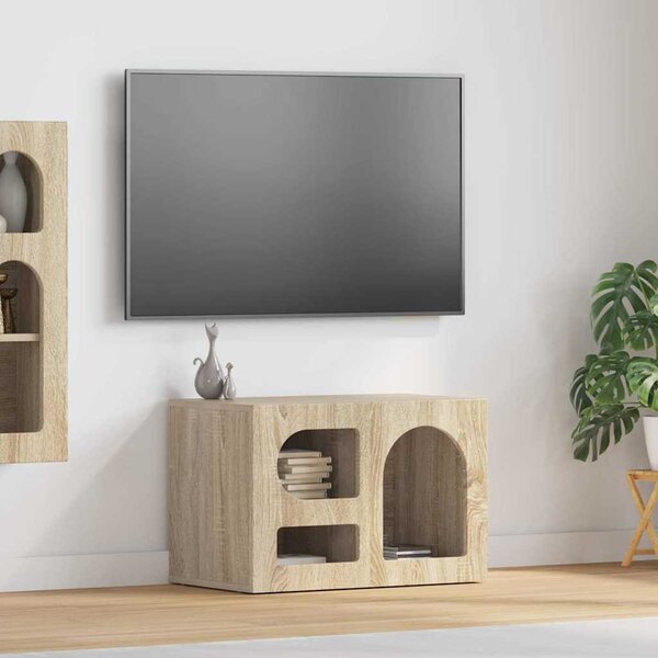 TV szekrény ELST 60 x 35 x 40 cm Sonoma tölgy Faanyag