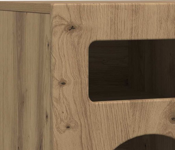 TV szekrény ELST 80 x 35 x 40 cm Artisan tölgy Faanyag