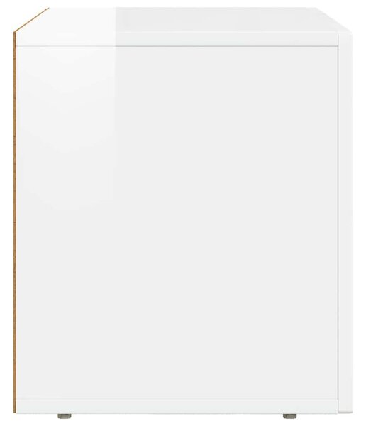 TV szekrény Magas Fényű Fehér 60 x 35 x 40 cm Faanyag