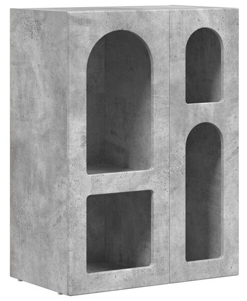Széf Beton Szürke 59 x 35 x 80.5 cm Faanyag