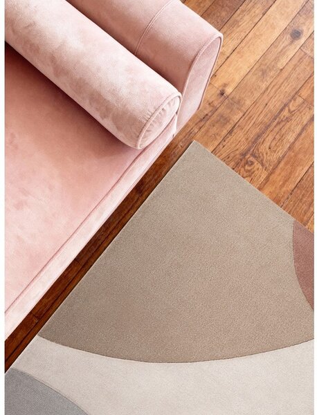 Bézs kézi szövésű gyapjú szőnyeg 120x170 cm Hackney Clarissa – Ted Baker