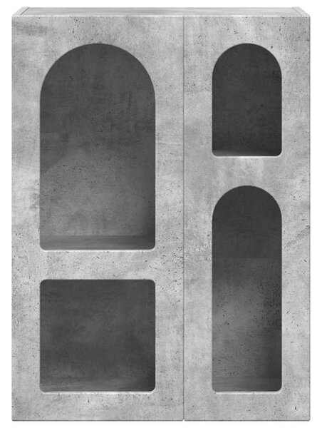 Széf Beton Szürke 59 x 35 x 80.5 cm Faanyag