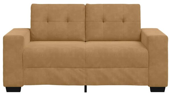 Kétszemélyes kanapé Barna 160 cm Bársony