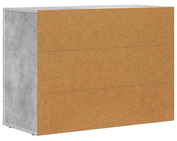 Széf Beton Szürke 80,5 x 35 x 59 cm Faanyag