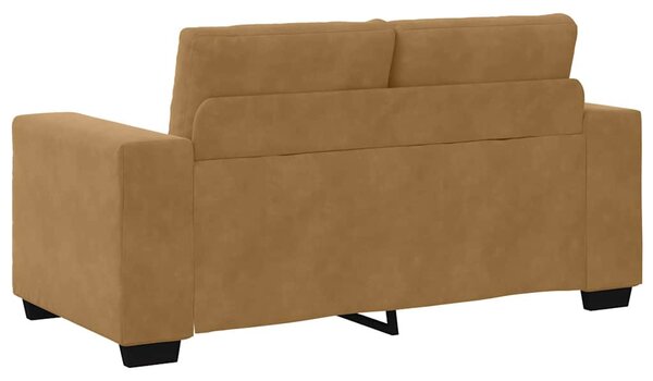 Kétszemélyes kanapé Barna 160 cm Bársony