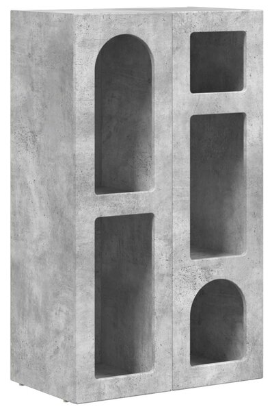 Széf Beton Szürke 59 x 35 x 100,5 cm Faanyag