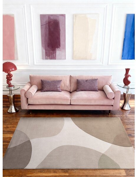 Bézs kézi szövésű gyapjú szőnyeg 120x170 cm Hackney Clarissa – Ted Baker