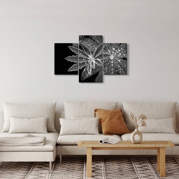 Kép - Levelek cseppekkel (90x60 cm)