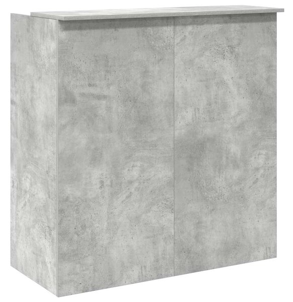 Recepciós pult betonszürke 100x50x103,5 cm szerelt fa