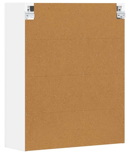 Függő szekrény polcokkal Fehér 59 x 20 x 71.5 cm Faanyag