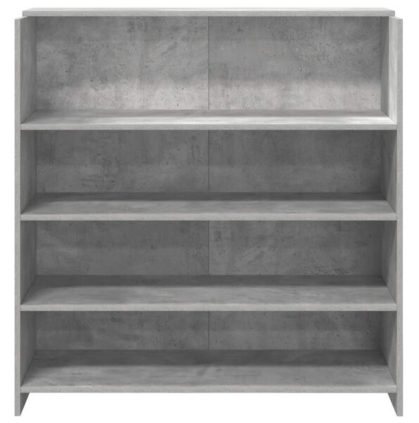 Recepciós pult betonszürke 100x50x103,5 cm szerelt fa