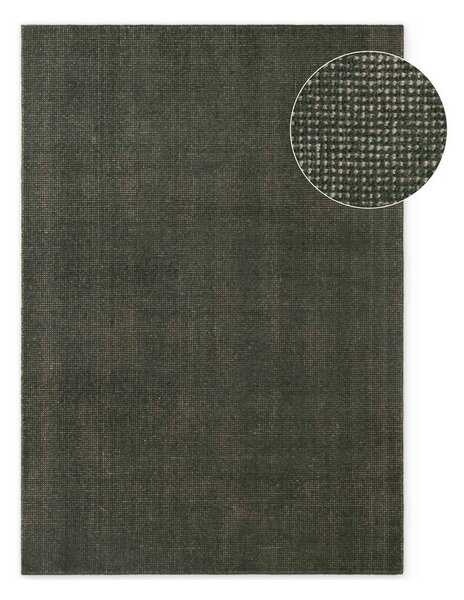 Sötétzöld kézi szövésű gyapjú szőnyeg 160x230 cm Greenwich – Ted Baker