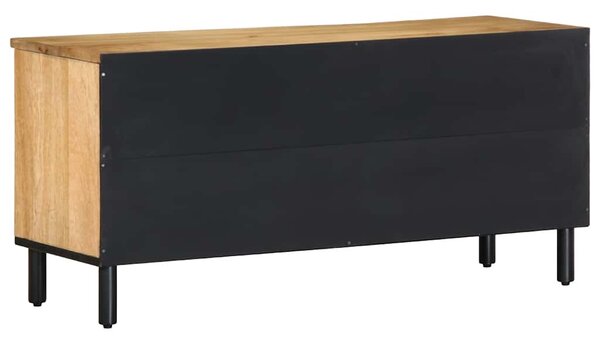 Barna tömör mangófa TV-szekrény 100 x 33 x 46 cm