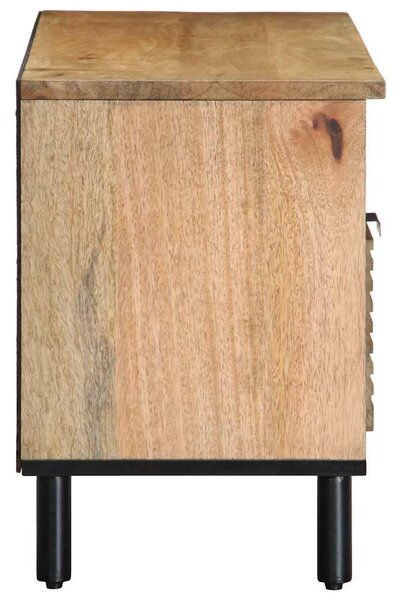Barna tömör mangófa TV-szekrény 100 x 33 x 46 cm