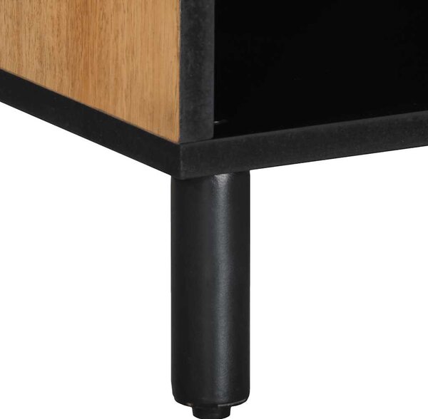 Barna tömör mangófa TV-szekrény 100 x 33 x 46 cm