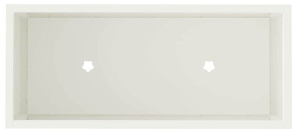 Magas Kerti Cserép Fehér 60 x 26 x 45 cm Acél