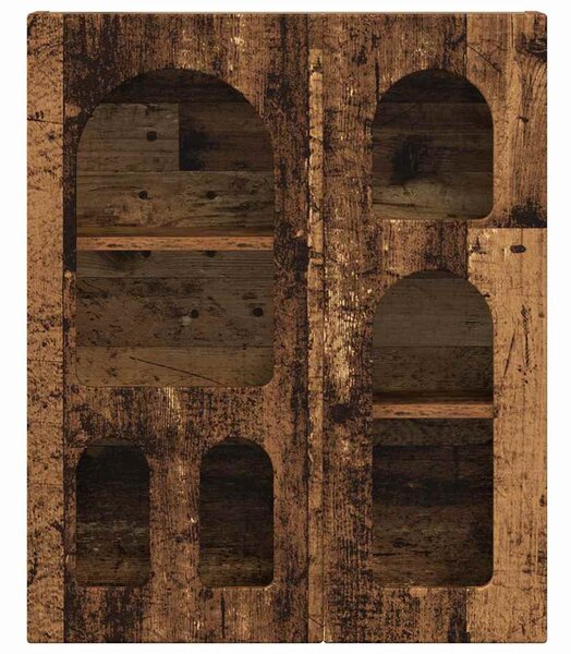 Függő szekrény polcokkal Öreg fa 59 x 20 x 71.5 cm Faanyag