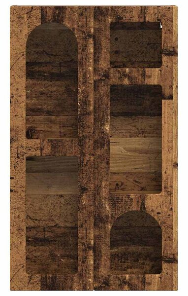 Függő szekrény polcokkal Öreg fa 59 x 20 x 100 cm Faanyag
