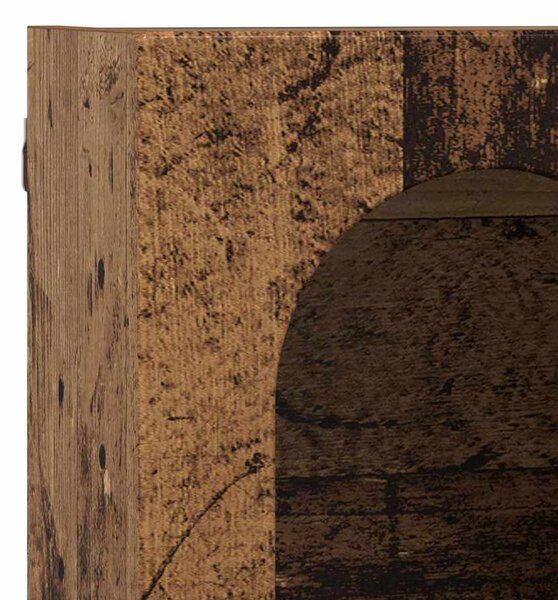 Függő szekrény polcokkal Öreg fa 59 x 20 x 100 cm Faanyag