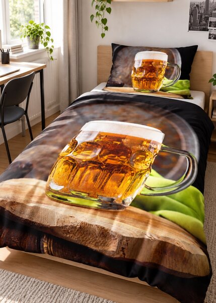 3d ágyneműhuzat Beer pamut 140x200 cm
