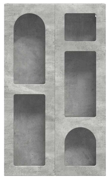 Függő szekrény ELST Betonszürke 59 x 20 x 100 cm Szerelt Fa