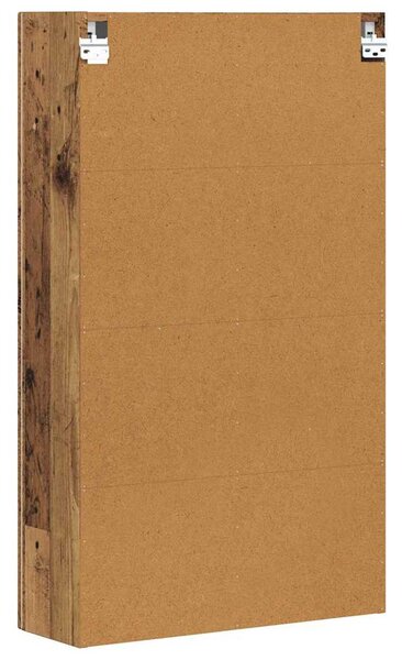 Függő szekrény polcokkal Öreg fa 59 x 20 x 100 cm Faanyag