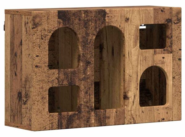 Függő szekrény polcokkal Öreg fa 60 x 20 x 40 cm Faanyag