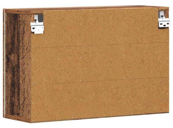 Függő szekrény polcokkal Öreg fa 60 x 20 x 40 cm Faanyag