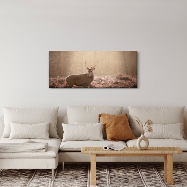 Kép - Szarvas az erdőben (120x50 cm)