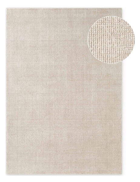 Krémszínű kézi szövésű gyapjú szőnyeg 120x170 cm Greenwich – Ted Baker